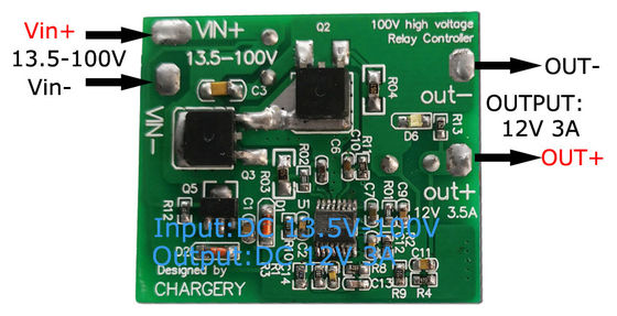 Otomobil LiTo Bataryası Buck Boost Değiştiricisi 100V 12V 4A
