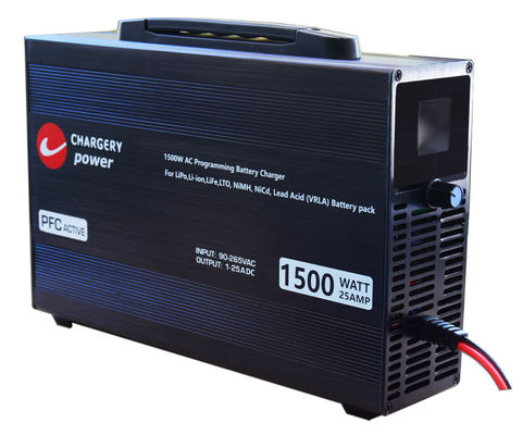 100V 1500W Düzenlenebilir Voltaj Akım Pil Şarj C10325 4S 24S LiPo, NMC, LiFe, LiTo, Pb, 25A