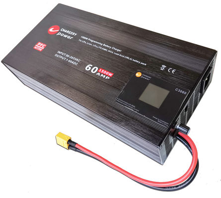 30V 1500W ayarlanabilir voltaj akımı Pil şarj cihazı adaptörü SMPS 1S 4S 8S 60A