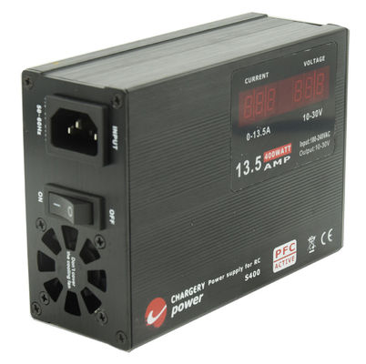 30V 400W Portatif E Bisiklet SMPS Pil Şarj cihazı 55mm 13A 30V