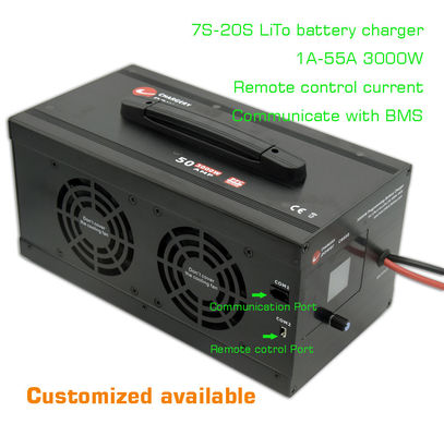 54V 3000W Lityum LTO LiTo Ac To Dc Pil Şarj Aracı 7S-20S 1A-55A