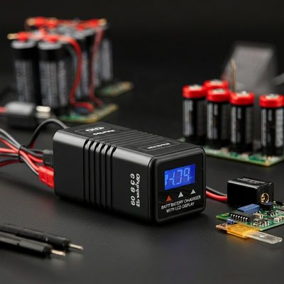 6S 3s 4s Lipo Batarya Şarj Çekicisi LCD Ekranlı 5W OEM